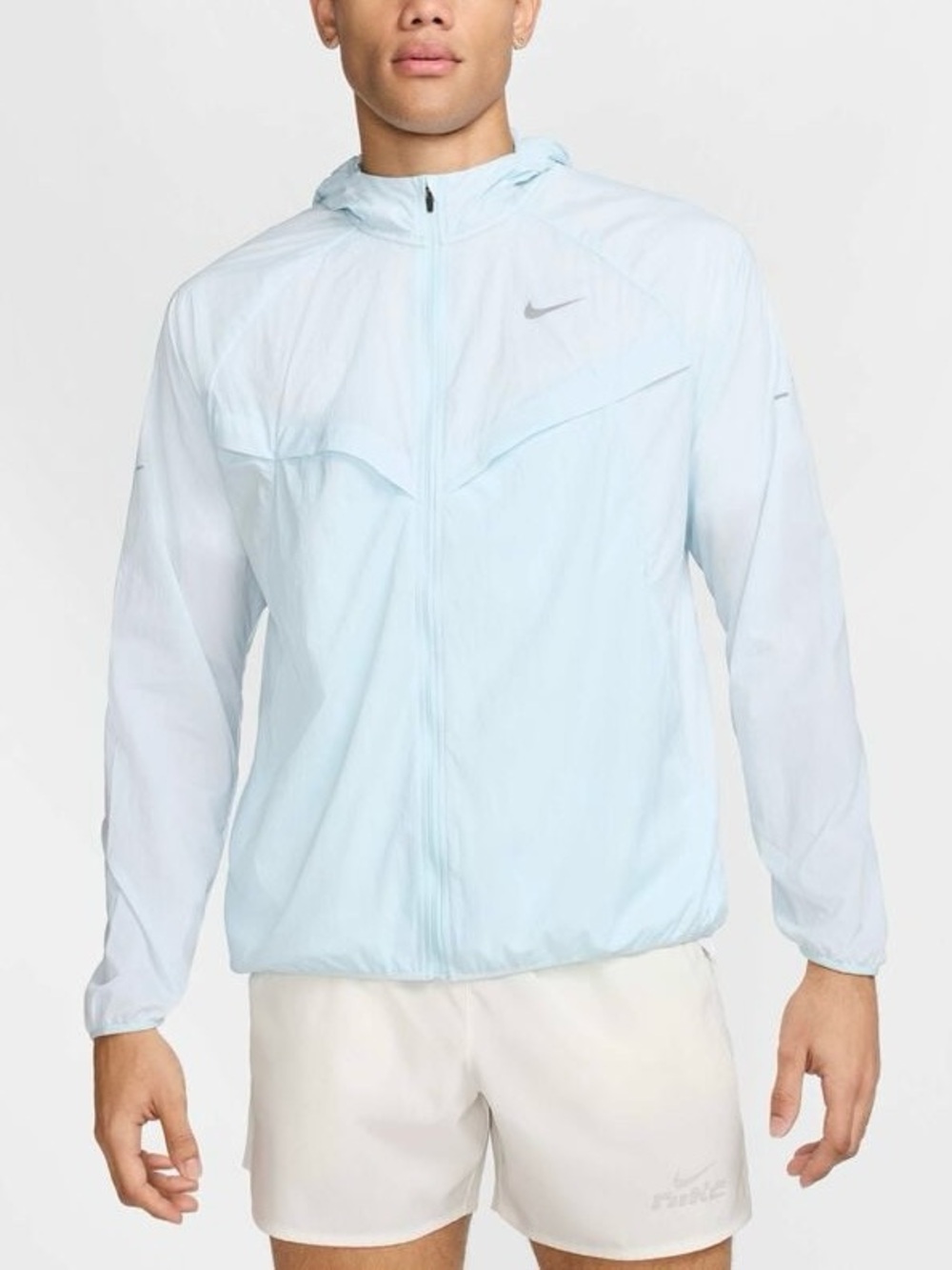 NWT $125 Nike Stride Men's Repel UV Running Jacket Glacier Blue Large